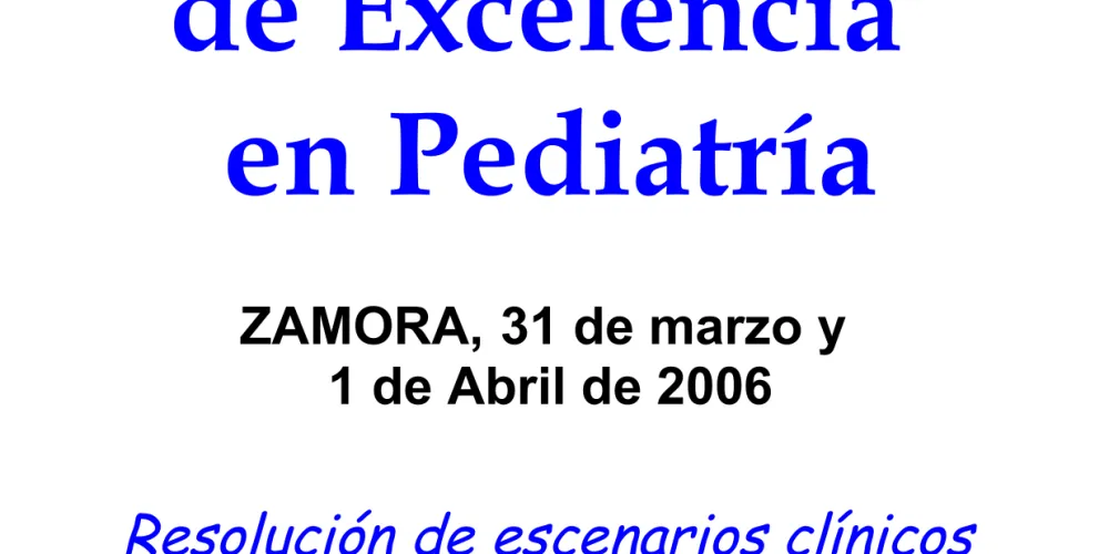 IX Curso de Excelencia en Pediatría